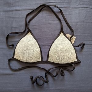 H&M Grey Triangle Swim Top